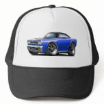 1968 Plymouth GTX Blue-Black Hood Car Mesh Hat