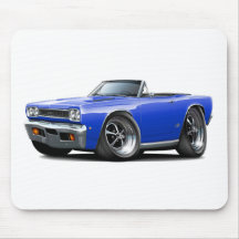 1968 Plymouth GTX Blue Convert Mouse Pad