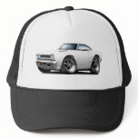 1968 Plymouth GTX White Car Trucker Hat