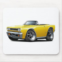 1968 Plymouth GTX Yellow Convert Mousepad