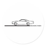 1968 Plymouth Roadrunner Sticker