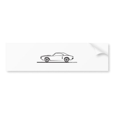 1968 Pontiac Firebird Bumper Sticker by frengi