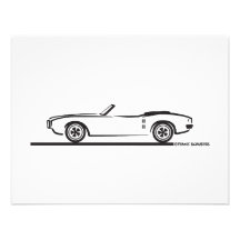 1968 Pontiac Firebird Convertible Personalized Announcements