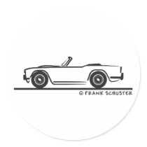1968 Triumph TR4 Stickers