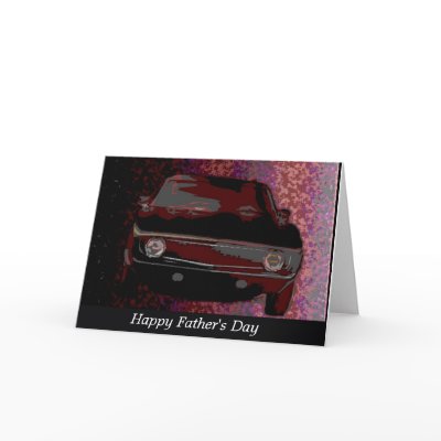 1969 Camaro, Happy Father's Day Card by Ljartwork
