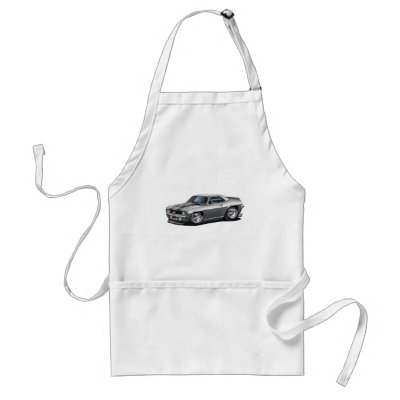 1969 Camaro SS SilverBlack Car Aprons by maddmaxart Apron Template