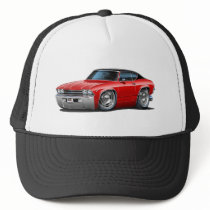 1969 Chevelle Red-Black Top Car Hats