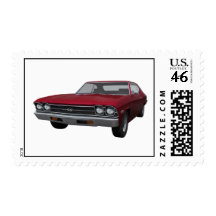 1969 Chevelle SS: Candy Apple Finish: Postage