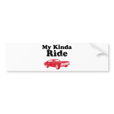 1969 Chevrolet Chevelle 396 SS Bumper Sticker by MuscleDude