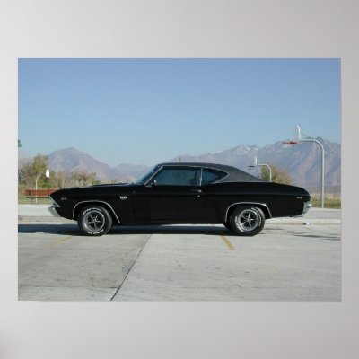 1969 Chevrolet Chevelle SS Posters by CarPictures. Black 1969 Chevrolet Chevelle SS