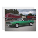 1969 Chevy Camaro Rag Top Muscle Car Invitations