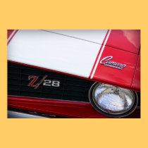 1969 Chevy Camaro Z/28 Red posters