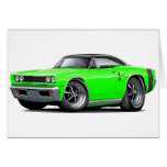 1969 Coronet RT Lime-Black Top Car Card