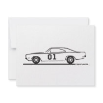 1969 Dodge Charger General Lee invitations