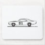 1969 Dodge Charger General Lee Mousepad