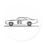 1969 Dodge Charger General Lee stickers