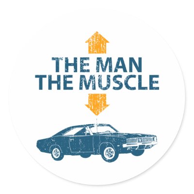 1969 Dodge Hemi Charger Sticker by MuscleDude