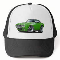 1969 Firebird Green-Black Top Car Mesh Hat