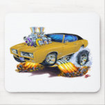 1969 GTO Gold Car Mousepads
