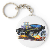 1969 GTO Judge Black Car Keychains