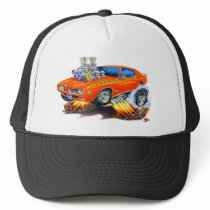 1969 GTO Judge Orange Car Mesh Hat