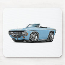 1969 Impala Lt Blue Convert Mousepads