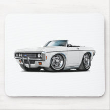 1969 Impala White Convert Mouse Pads