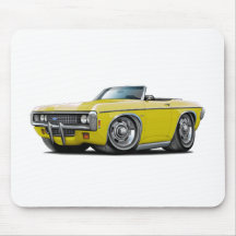 1969 Impala Yellow Convert Mouse Pads