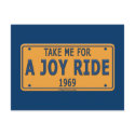 1969 Joy Ride Car postcards