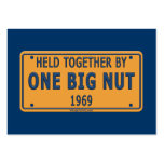 1969 One Big Car Nut Business Card Template