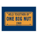 1969 One Big Car Nut Business Card Template