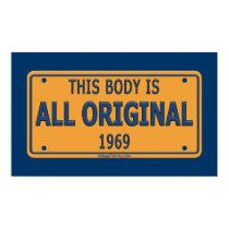 1969 Original Car Body Posters