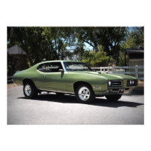 1969 Pontiac GTO Muscle Car Invitations