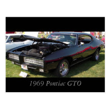 1969 Pontiac GTO Postcards