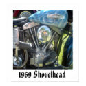 1969 Shovelhead Engine posters