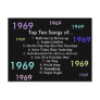 1969 Songs Post Card