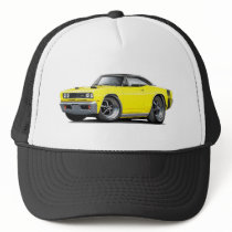 1969 Super Bee Yellow-Black Top Double Scoop Hood Trucker Hat