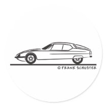 1970 - 1975 Citroën SM Round Stickers