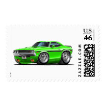 1970-72 Challenger Green Car Stamp