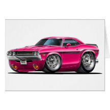 1970-72 Challenger Pink Car Cards