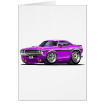 1970-72 Challenger Purple Car Cards