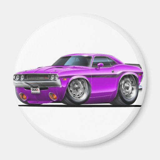 1970-72 Challenger Purple Car Magnets