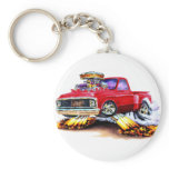1970-72 Chevy C10 Red Truck Keychain