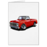 1970-72 Chevy C10 Red-White Top Truck Card