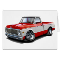 1970-72 Chevy C10 Red-White Truck Card