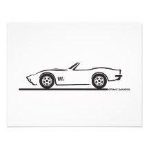 1970-72 Corvette Convertible Personalized Invite