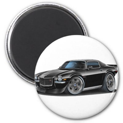 197073 Camaro Black Car Magnet by maddmaxart Magnet Template