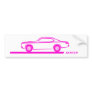 1970-74 Duster Pink Car Bumper Stickers