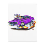 1970-74 Plymouth Duster Purple Car Post Cards