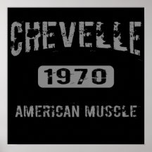1970 Chevelle American Muscle Poster